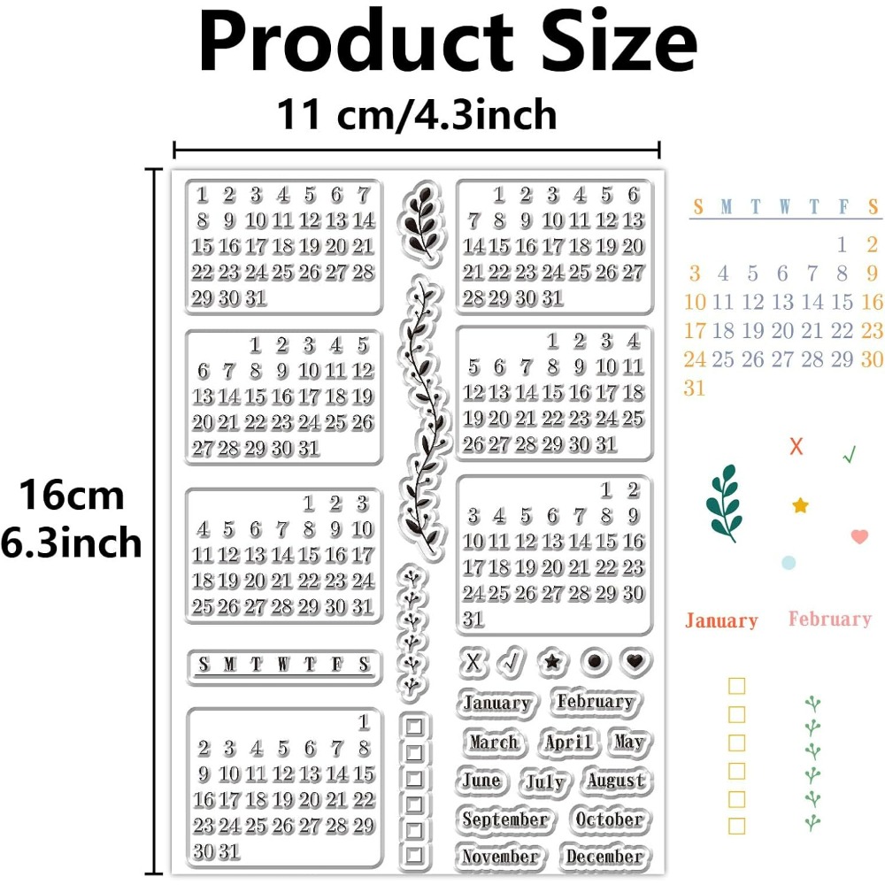 Calendar Clear Stamps Sheets R - đánh giá và giá Planned Parenthood